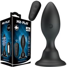 MR Play Vibrating Anal Plug Remote Control Butt Prostate Massager USB Sex Toy