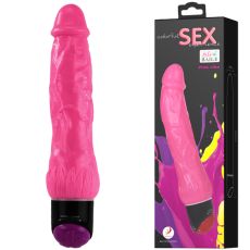 Baile 24cm Realistic Vibrating Dildo Flexible Firm Dong Vibrator Sex Toy