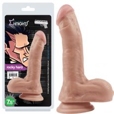 Celebrity Knights Gangster ROCKY HARD 7.5" Realistic Dual Density Veined Dildo