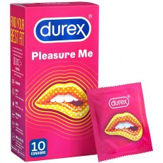 Durex Pleasure Me ribbed dotted Condoms 10-pack