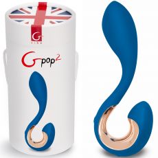 GVIBE GPOP2 G Spot Vibrator Rechargeable Curved Blue