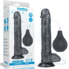 Lovetoy 11” Squirt EXTREME Dildo Squirting Realistic Dong Black