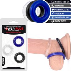 Lovetoy 3-Pack Donut Cock Rings Penis Strong Stretchy