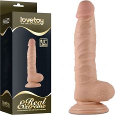 Lovetoy 8.5" Realistic Veined Suction Cup Dildo 22cm Flesh LV350041