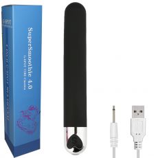 5.5" USB Rechargeable Bullet Vibrator Anal Vaginal Wand Unisex Black