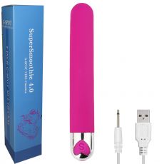 5.5" USB Rechargeable Bullet Vibrator Anal Vaginal Wand Unisex PINK
