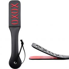 DOUBLE LAYER PU LEATHER XXOO PADDLE BDSM WHIP