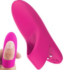Dory Finger Massager Clitoral Nipple Stimulator Rechargeable Vibrator Pink