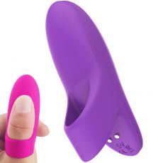 Dory Finger Massager Clitoral Nipple Stimulator Rechargeable Vibrator Purple