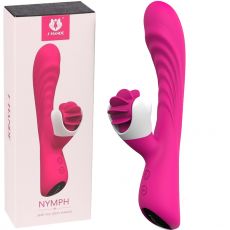  S-HANDE NYMPH Clitoris Licking Rotating Rabbit G-Spot Vibrator PINK