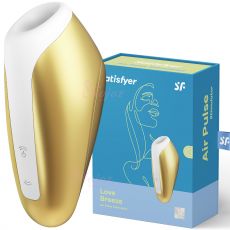 Satisfyer Love Breeze Air Pulse + Vibration Clitoral Stimulator Vibrator Gold