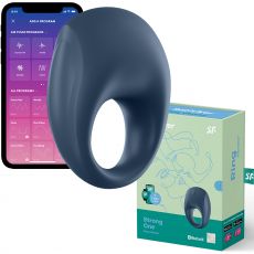 SATISFYER STRONG ONE BLUETOOTH APP CONTROL VIBRATING COCK RING