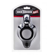 PerfectFit Cock Armour Buzz-Black Vibrating Cock Ring