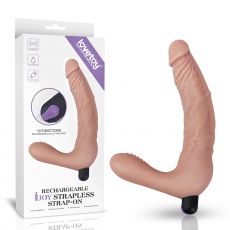 IJOY 8.25" Rechargeable Strapless Strap on Dildo Dong