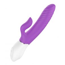 S-Hande Lighter Thrusting Rabbit Heated USB Vibrator Purple