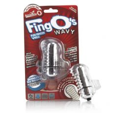 Screaming O FingO Clear Wavy Finger Vibrator