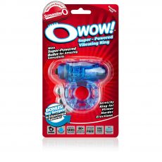 O Wow - Blue Vibrating Couples Cock Penis Ring