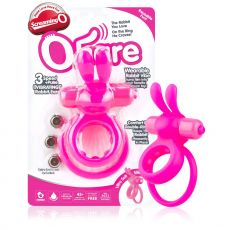 Ohare Pink-FLD Double Vibrating Cock Penis Ring from Fleshlight