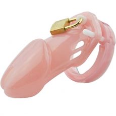 BEBUZZED BDSM Penis Cage Kit Cock Chastity LARGE PINK