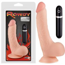 Excellent Power Rowdy 7.5" G-Spot Vibrator Dildo Dong Suction Cup Remote Control