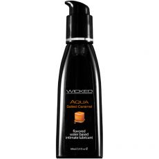 Wicked Aqua Salted Caramel Flavoured Water Based Lubricant 60ml