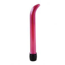 G Spot Lady Finger 7-Speed Curved Vibrator Metallic Pink or Blue