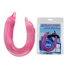 Double Ended Dildo "Dolphin" Pink