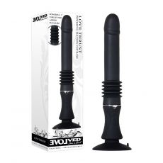 EVOLVED LOVE THRUST THRUSTING VIBRATOR SUCTION CUP BLACK