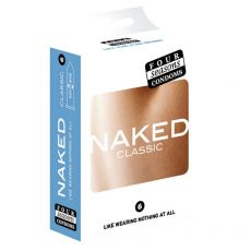 Four Seasons Naked Classic Condoms 6-pack Retail Box