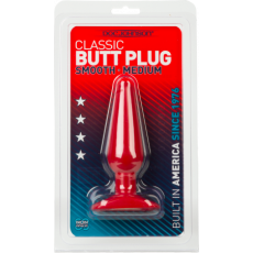 Butt Plug - Smooth - Slim/Medium (Red)