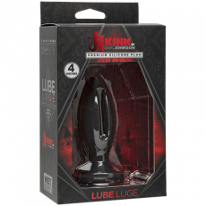 Wet Works - Lube Luge - Premium Silicone Plug 4&quot; (Black)