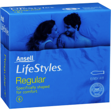 Ansell Lifestyles Condoms 6's Regular