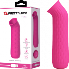 PRETTY LOVE Ford USB Rechargeable CLITORAL Suction Vibrator (Pink)