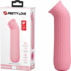  PRETTY LOVE Ford USB Rechargeable CLITORAL Suction Vibrator (Light Pink)