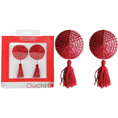 OUCH Nipple Tassels - Round (Red)