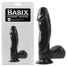 PD4220-23-Basix Rubber Works 6.5'' Dong With Suction Cup
