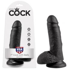 PD5506-23-King Cock 7'' Cock With Balls