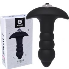 S-HANDE Bubble Ribbed Prostate Massager Vibrator Anal Beaded Butt Plug